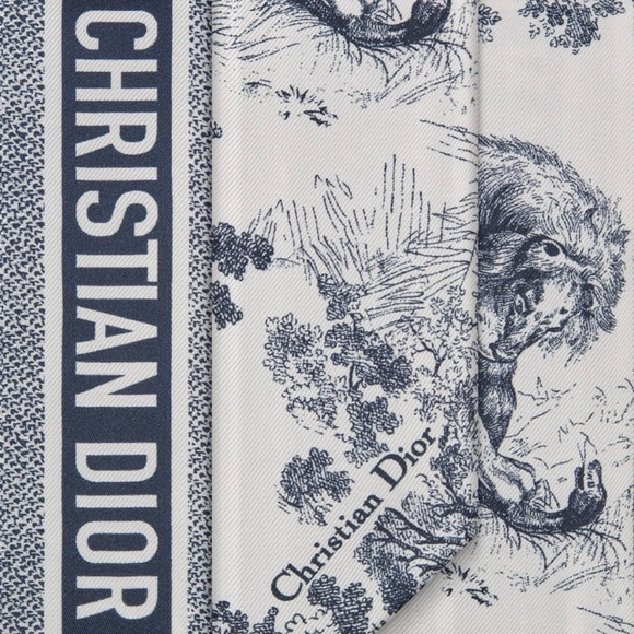 Christian Dior Toile De Jouy Sauvage Mitzah Scarf - Picture 4 of 6